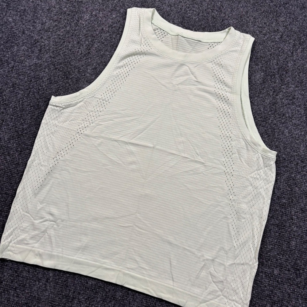 Lululemon Swiftly Tech Tank Top Women 6 Mint Green Breathable Mesh Knit